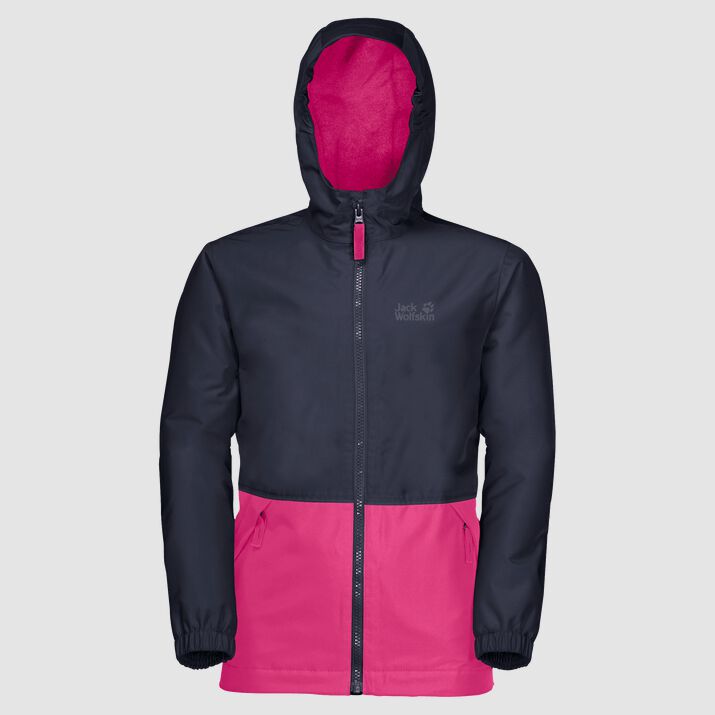 Chamarra Impermeable Jack Wolfskin Snowy Days Niños Rosas Mexico-9116832